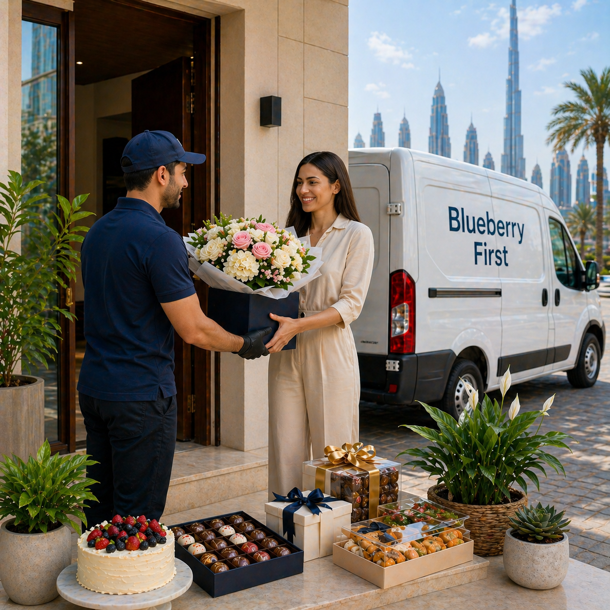 Blueberry first pickup and delivery service Dubai