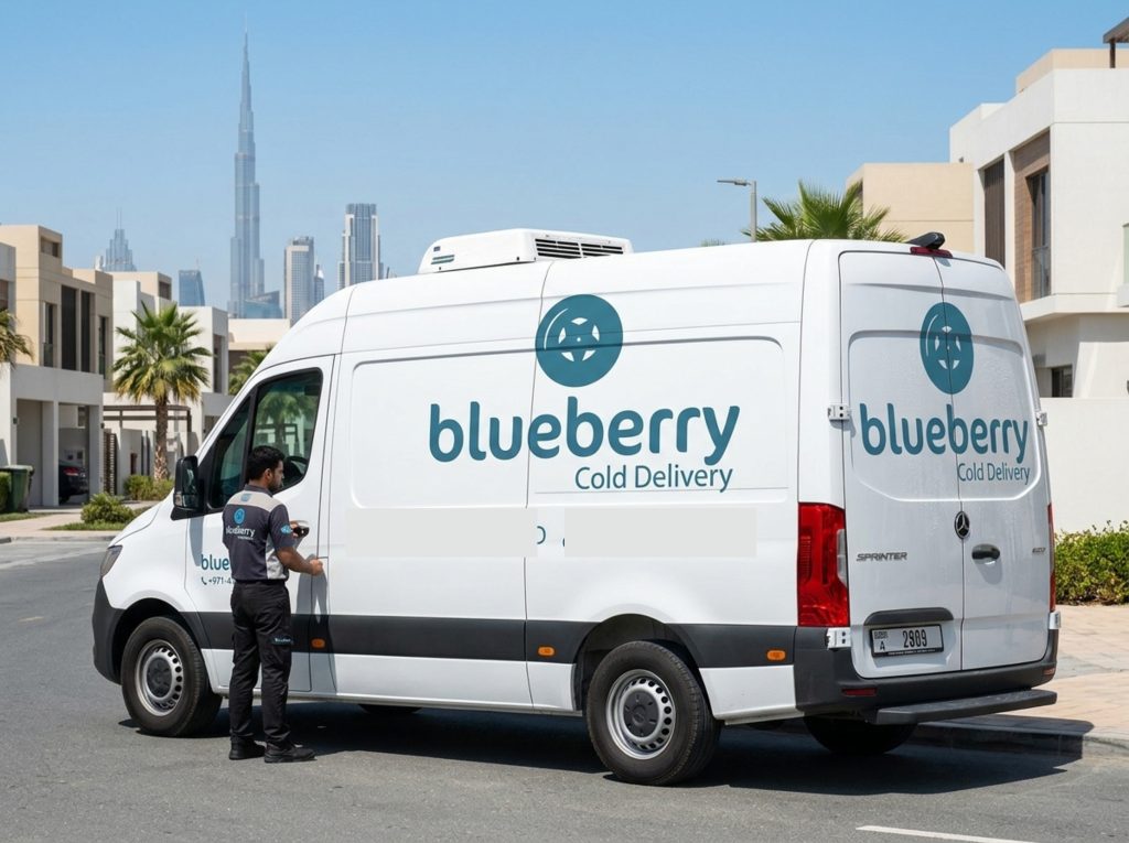 Same Day Cold Van Delivery Dubai by Blueberry First offers safe and temperature-controlled transport services